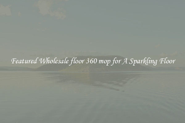 Featured Wholesale floor 360 mop for A Sparkling Floor