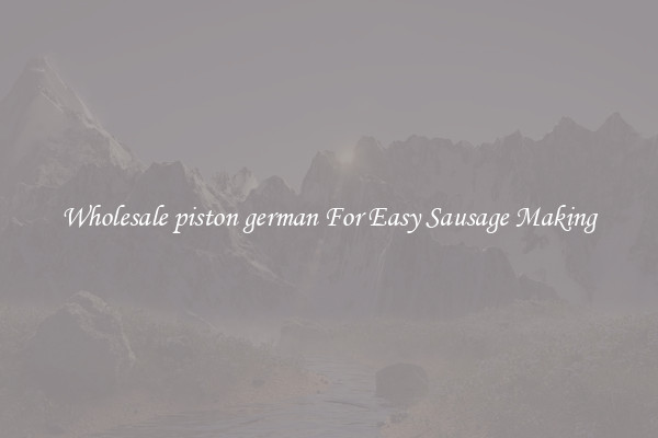 Wholesale piston german For Easy Sausage Making