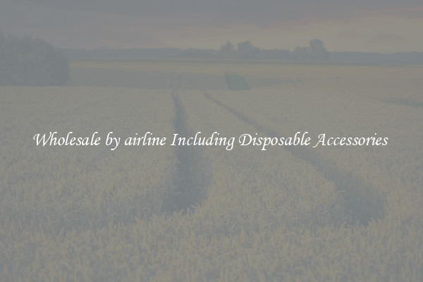 Wholesale by airline Including Disposable Accessories 