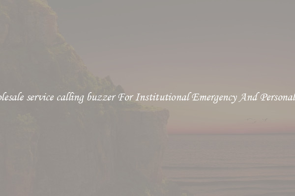 Wholesale service calling buzzer For Institutional Emergency And Personal Use